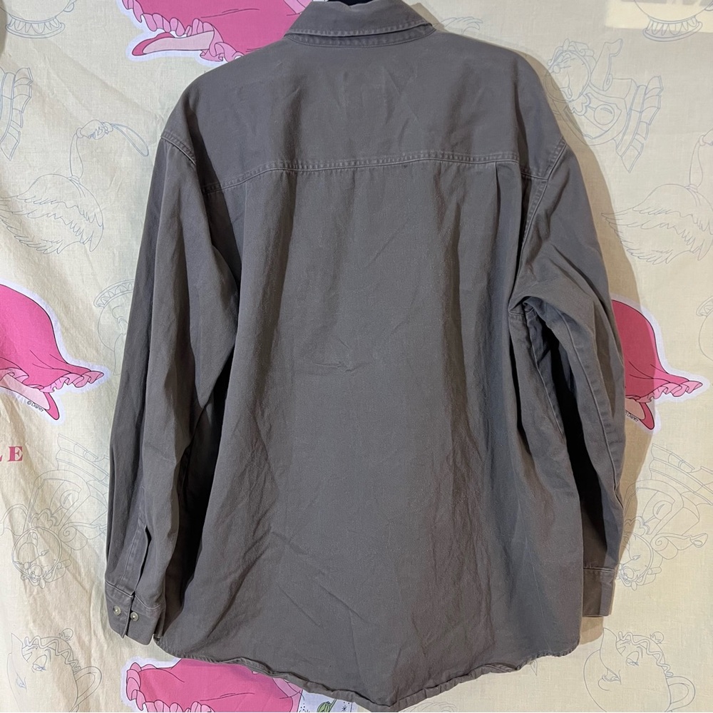 10X Gray Heavy Duty Button-Up Shirt - Picture 3 of 10